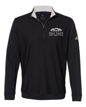 Adidas - Performance Textured Quarter-Zip Pullover